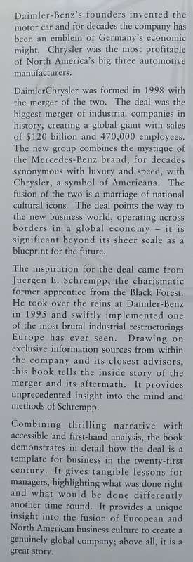 Wheels on Fire: The Amazing Inside Story of the Daimler Chrysler Merger | David Waller