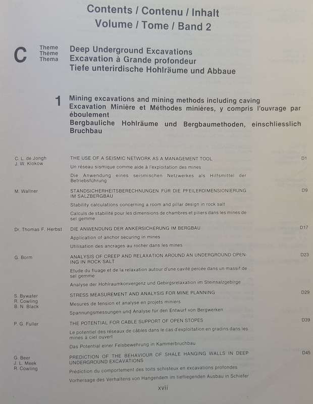 International Congress on Rock Mechanics: Proceedings, Vol. 2