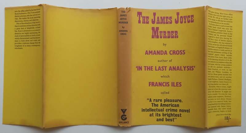 The James Joyce Murder (First Edition, 1967) | Amanda Cross