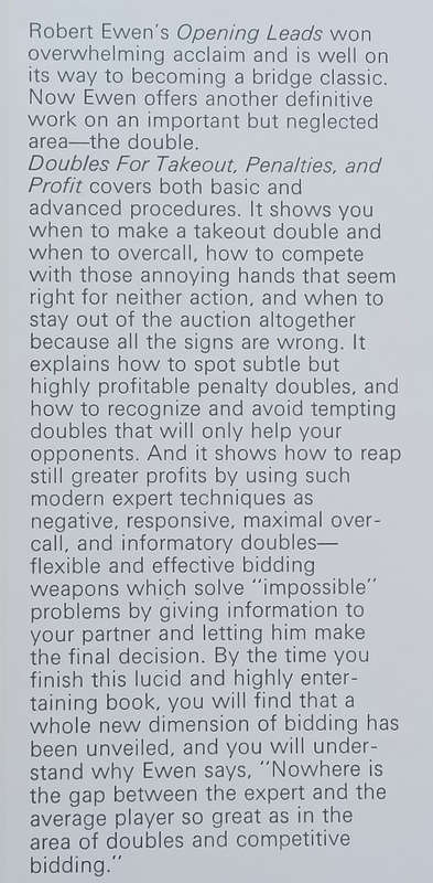 Doubles for Takeout, Penalties & Profit | Robert B. Ewan