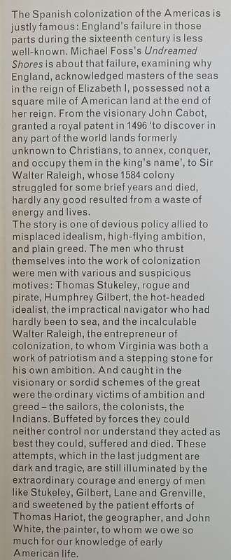Undreamed Shores: Englands Wasted Empire in America | Michael Floss