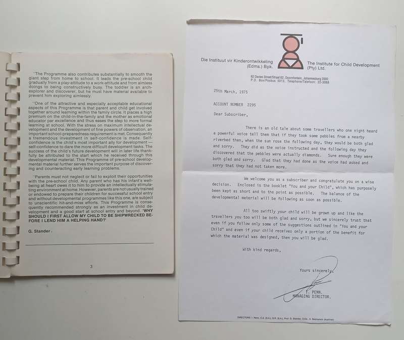 You and Your Child (With Loosely Inserted Letter)