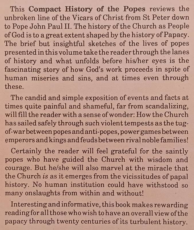 A Compact History of the Popes | P. C. Thomas