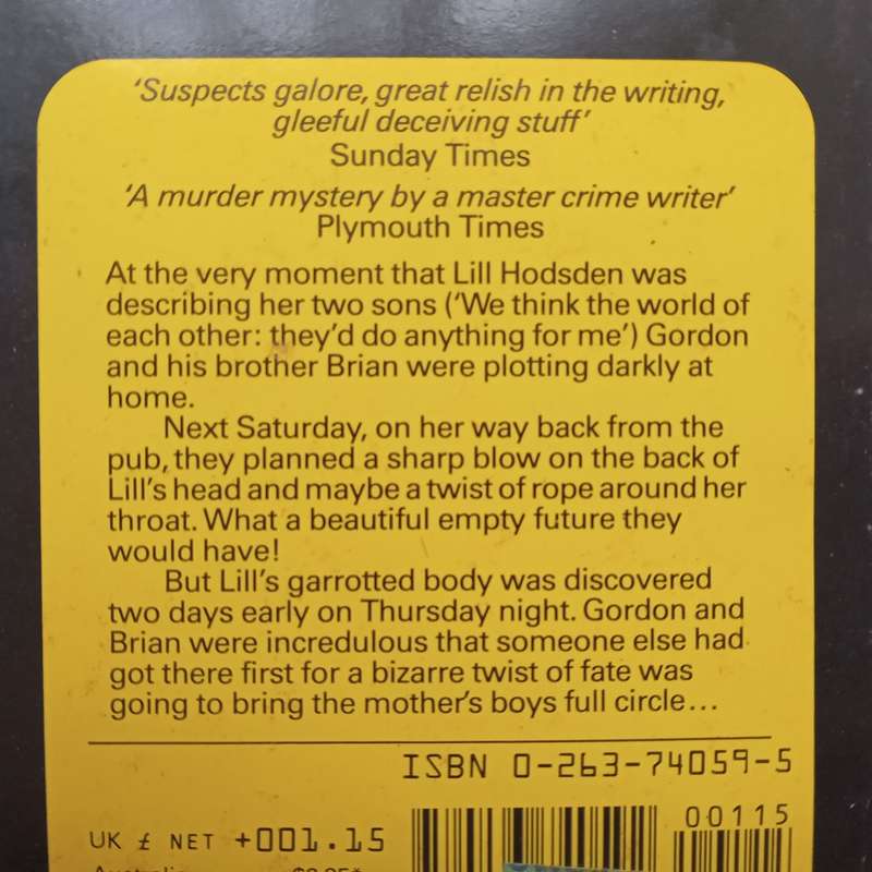 Mothers Boys | Robert Barnard