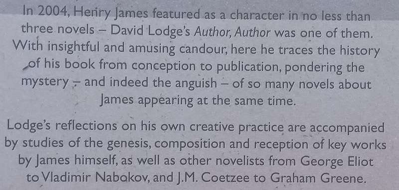 The Year of Henry James | David Lodge