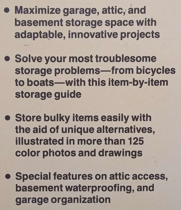 Garden, Attic & Basement Storage