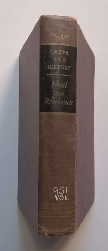 Order and History, Volume 1: Israel and Revelation | Eric Voegelin