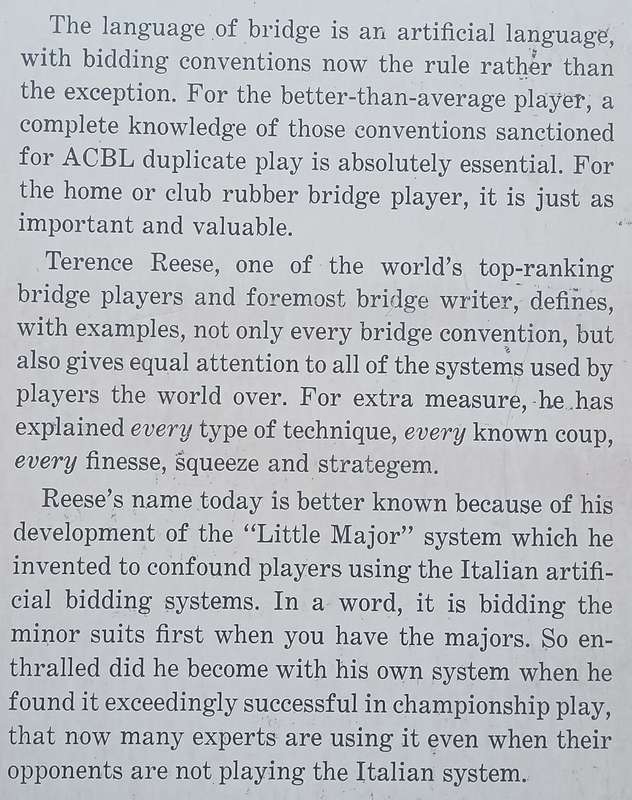 Bridge Conventions, Finesses and Coups | Terence Reese