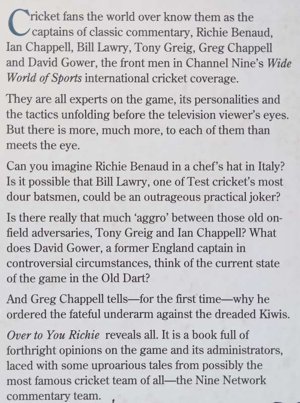 Over to You Richie: Classics from the Captains of Commentary