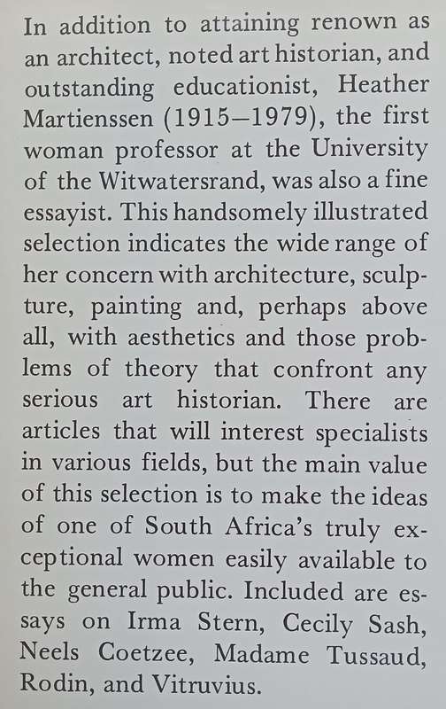 Insights: Selected Essays of Heather Martienssen (Inscribed by Editor) | Shirley G. Kossick (Ed.)