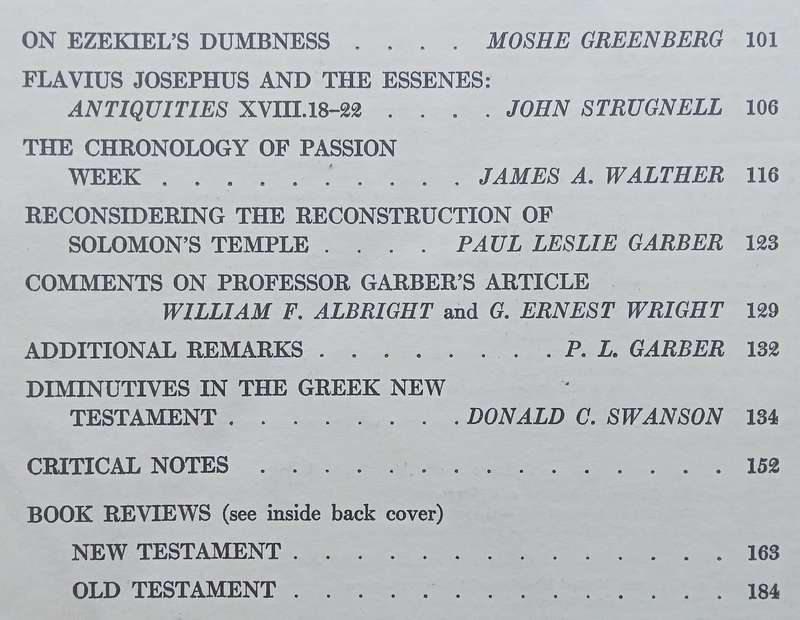 Journal of Biblical Literature (Vol. 77, Part 2, June 1958)