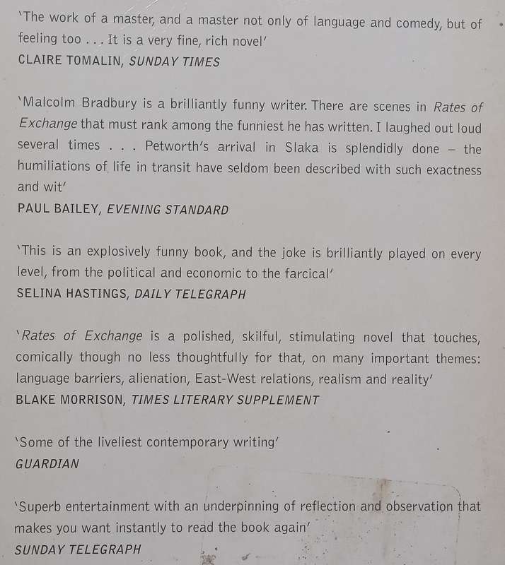 Rates of Exchange | Malcolm Bradbury