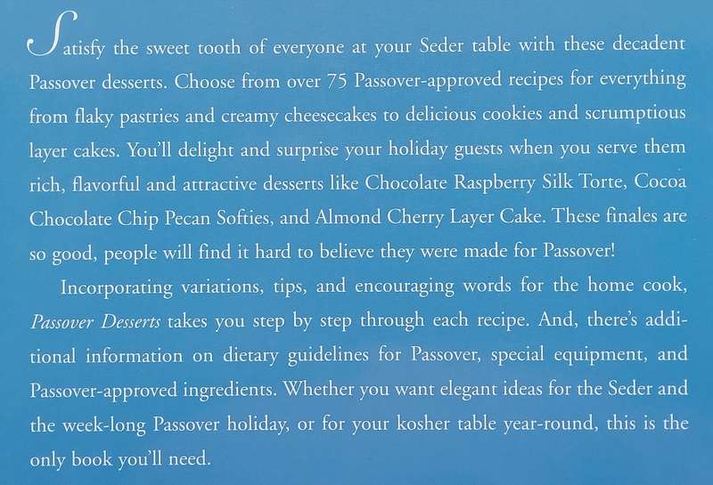 Passover Deserts | Penny W. Eisenberg