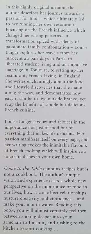 Come to the Table: A Passion for Eating and French Living (Hardcover Ed.) | Louise Luiggi