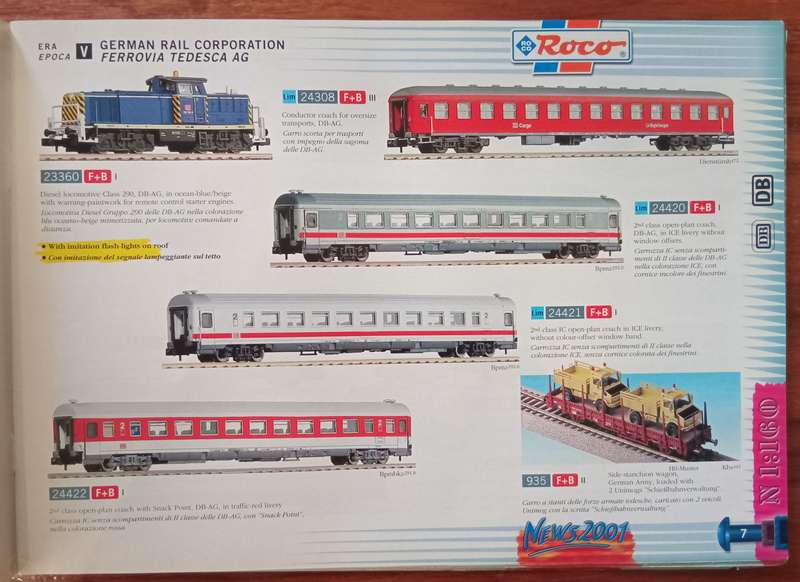 Roco News 2001 (Model Train Catalogue)