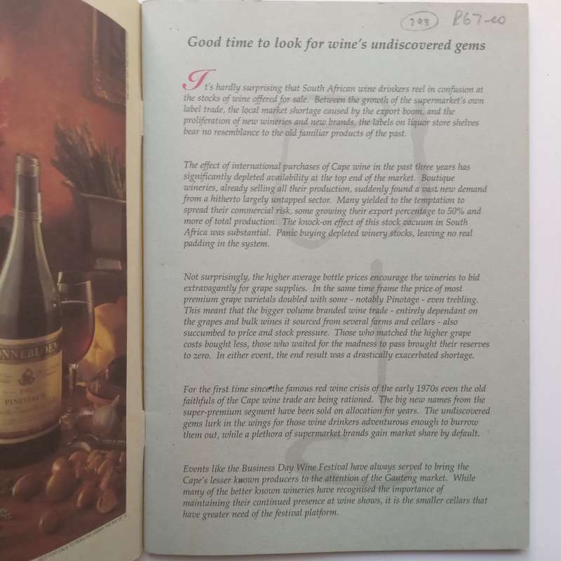 Business Day Wine Festival Programme
