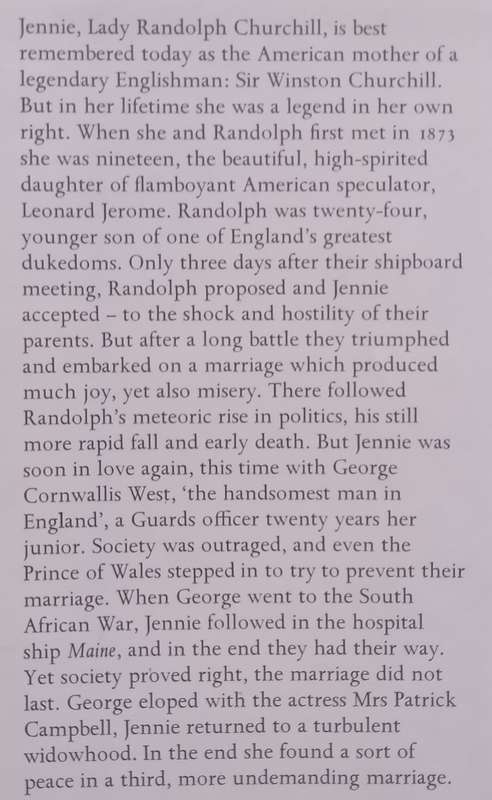 Jennie, Lady Randolph Churchill: A Portrait with Letters | Peregrine Churchill & Julian Mitchell