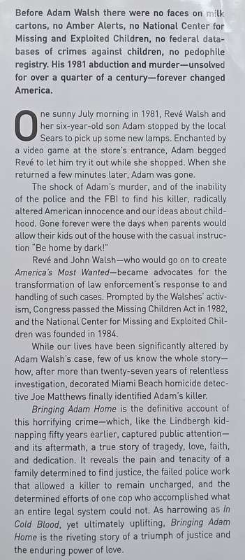 Bringing Adam Home: The Abduction that Changed America | Les Standiford