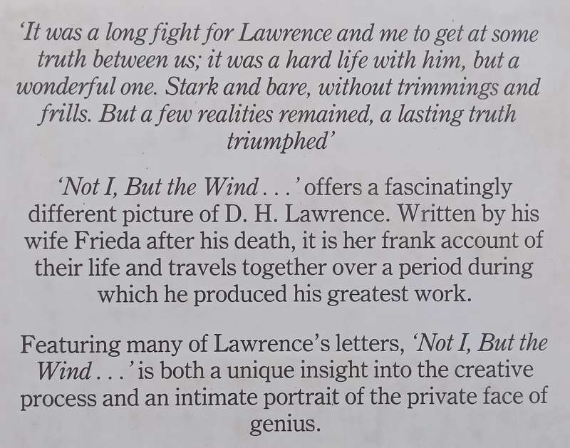 Not I, but the Wind... (Copy of Stephan Gray) | Frieda Lawrence