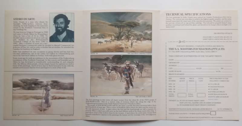 Izidro Duarte (Order form for Prints of 4 Paintings)