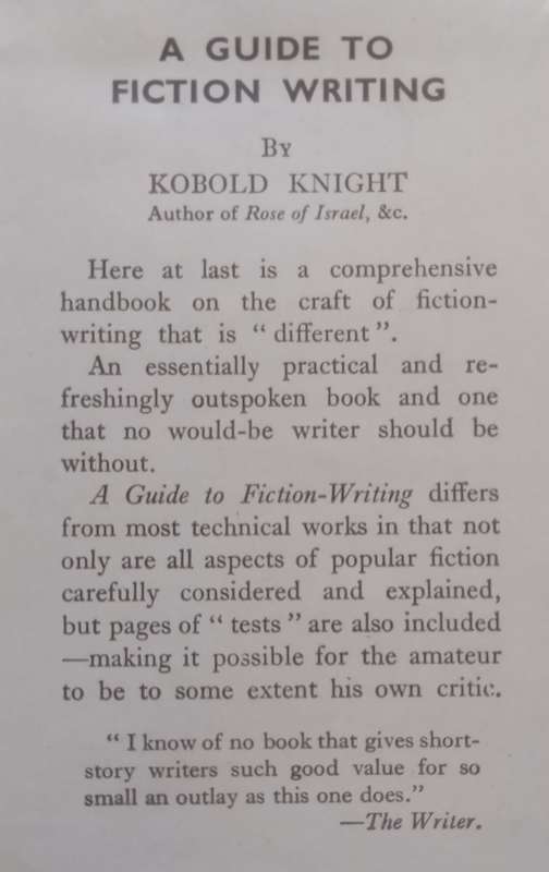 A Guide to Fiction Writing | Kobold Knight
