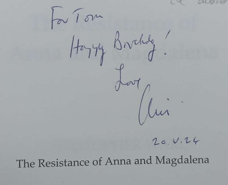 The Resistance of Anna and Magdalena (Inscribed by Author) | Christopher Ward