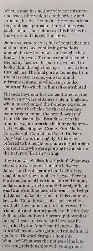 A Ring of Conspirators: Henry James and his Literary Circle, 1895-1915 | Miranda Seymour