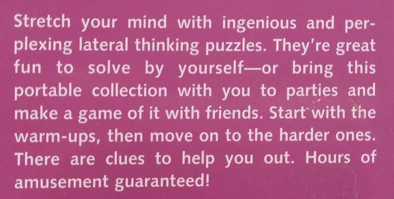 Lateral Thinking Puzzles (Pocket Puzzlers Series)