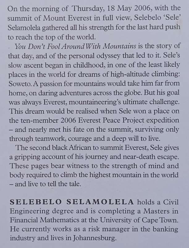 You Dont Fool Around With Mountains: Conquering Everest and Other Mountains of the Mind | Sele...
