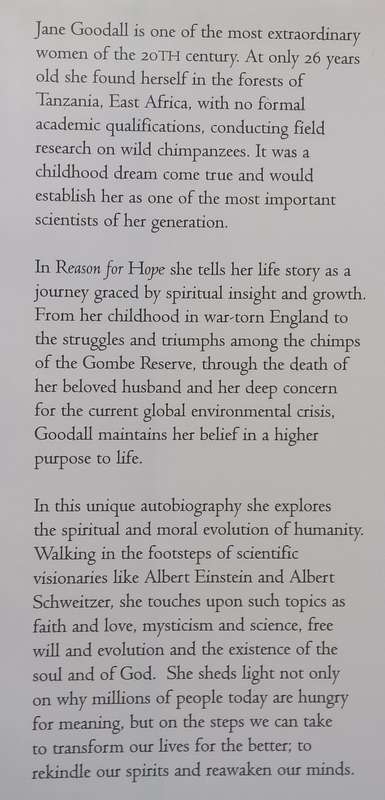 Reason for Hope: A Spiritual Journey | Jane Goodall & Philip Berman