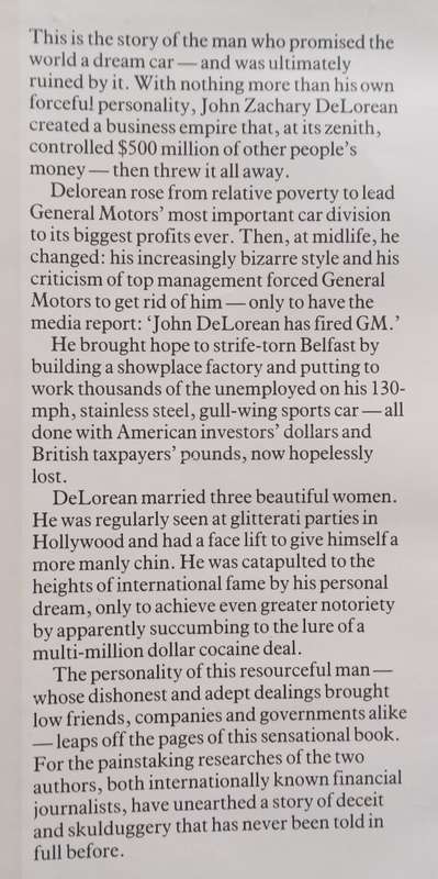 Delorean: The Rise and Fall of a Dream Maker | Ivan Fallon & James Srodes