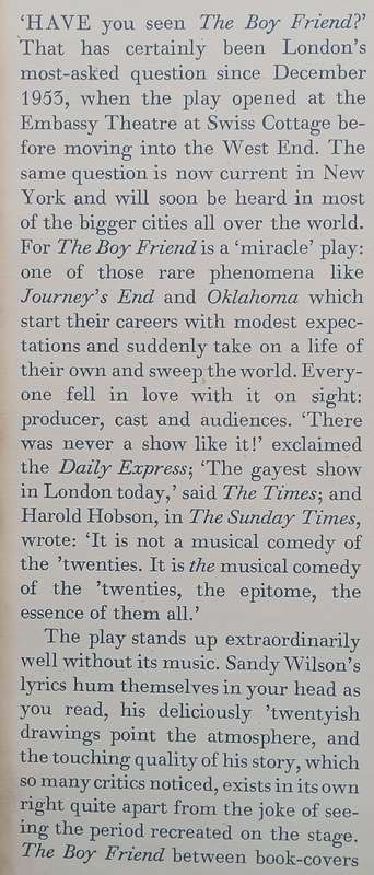 The Boy Friend: A Play in Three Acts | Sandy Wilson