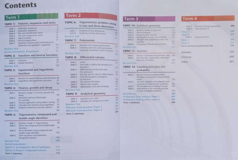 Platinum Mathematics Grade 12 Learners Book | M. Bradley, et al.