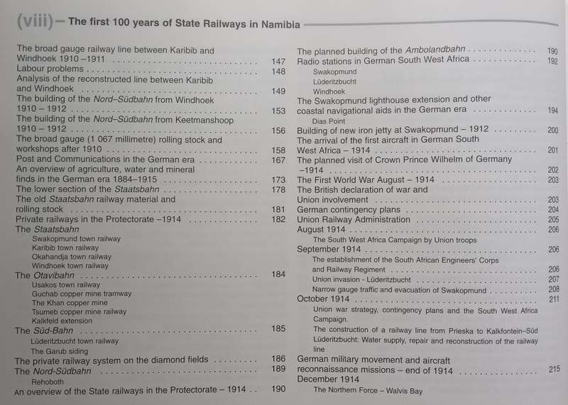 The First 100 Years of State Railways in Namibia, 1897-1997 | Brenda Bravenboer & Walter Rusch