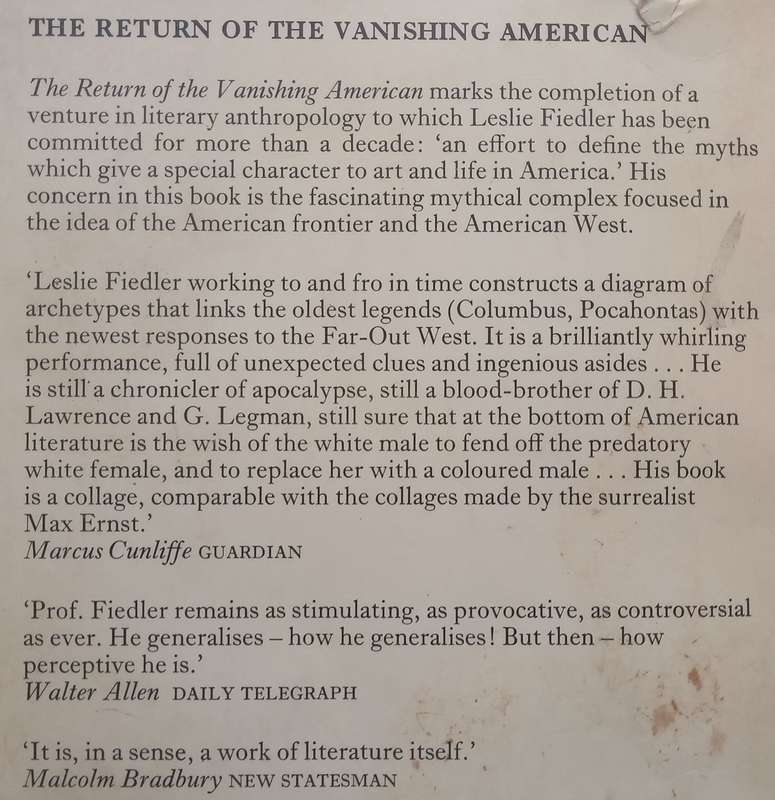 The Return of the Vanishing Americans | Leslie A. Fiedler