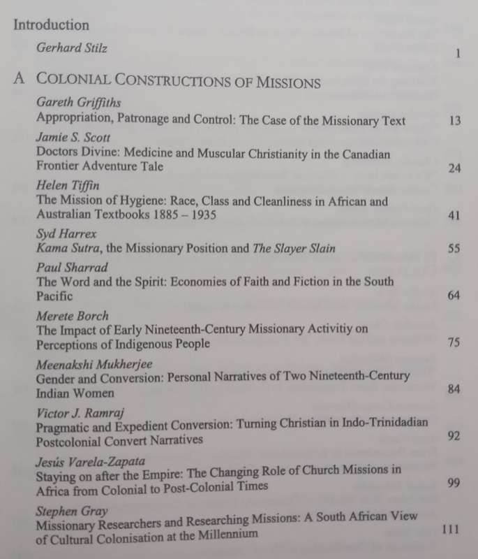 Colonies, Missions, Cultures in the English-Speaking World (Copy of Stephan Gray) | Gerhard Stilz...