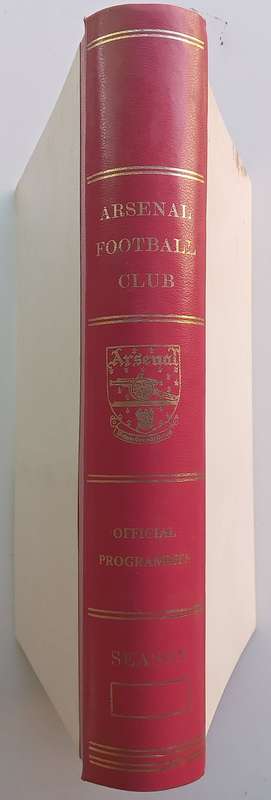 27 Arsenal Football Club Programmes for 1977-78 Season in Official Arsenal Folder, with Complimen...
