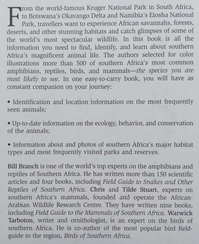 Travellers Wildlife Guides: South Africa | B. Branch, et al.