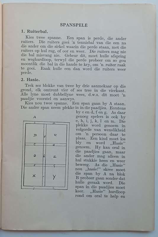 Kom Ons Speel: Spele vir Groot en Klein (Published 1940, Afrikaans) | J. M. Buys & J. A. Dalebout