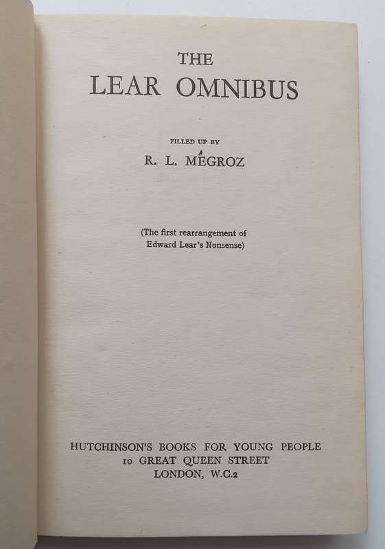 The Lear Omnibus | R. L. Megroz (Ed.)