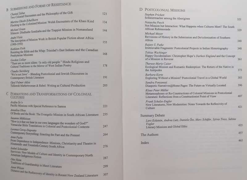 Colonies, Missions, Cultures in the English-Speaking World (Copy of Stephan Gray) | Gerhard Stilz...