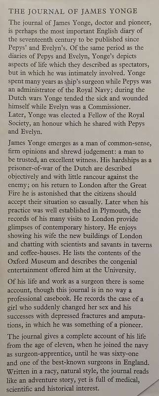 The Journal of James Yonge, Plymouth Surgeon (1647-1721) | F. N. L. Poynter (Ed.)