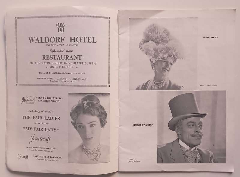 My Fair Lady (Theatre Royal, Drury Lane, c. 1960, Programme)