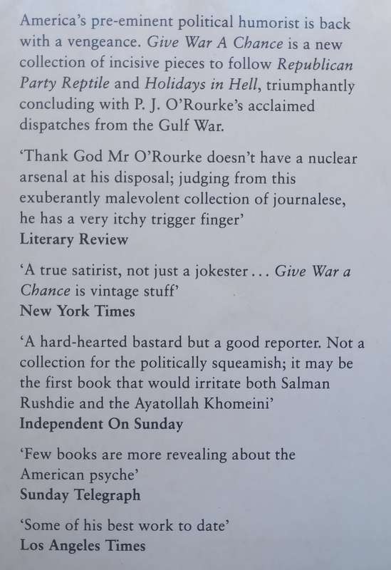 Give War a Chance | P. J. ORourke