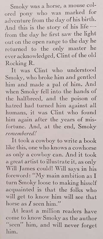 Smoky: The Cowhorse | Will James