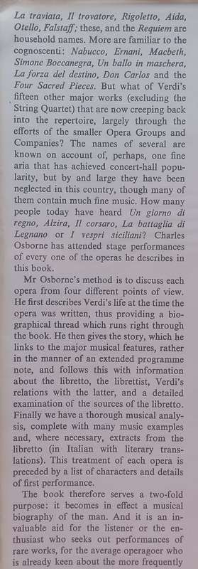 The Complete Operas of Verdi: A Critical Guide | Charles Osborne