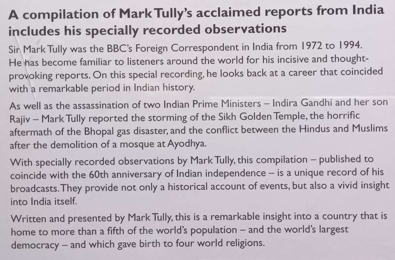 Mark Tullys India (2 Audio CDs) | Mark Tully