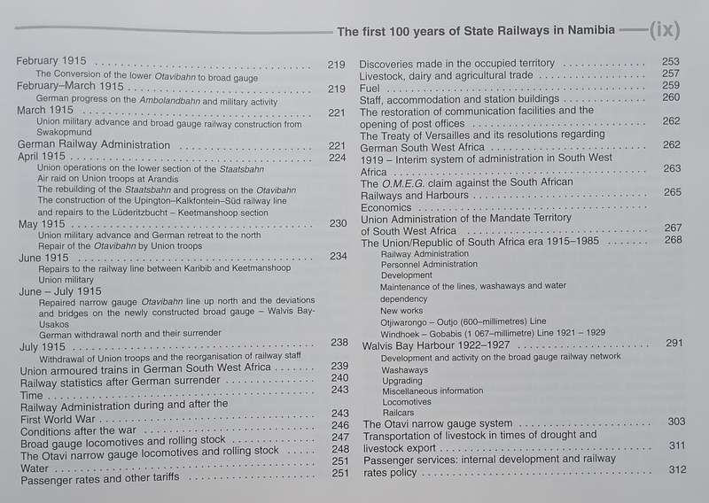 The First 100 Years of State Railways in Namibia, 1897-1997 | Brenda Bravenboer & Walter Rusch