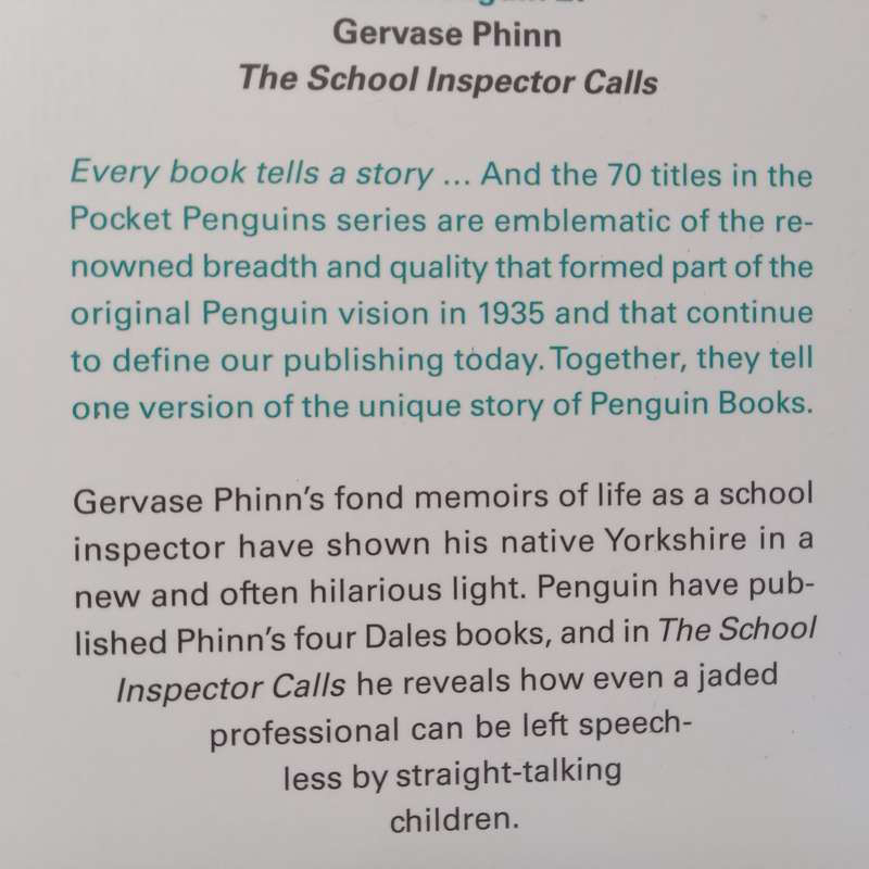 The School Inspector Calls | Gervase Phinn