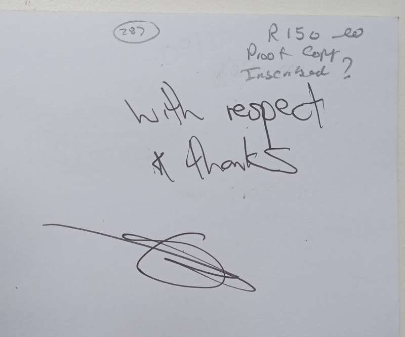 Hintsas Ghost (Proof Copy, Possibly Inscribed by Author) | Andrew K. Miller